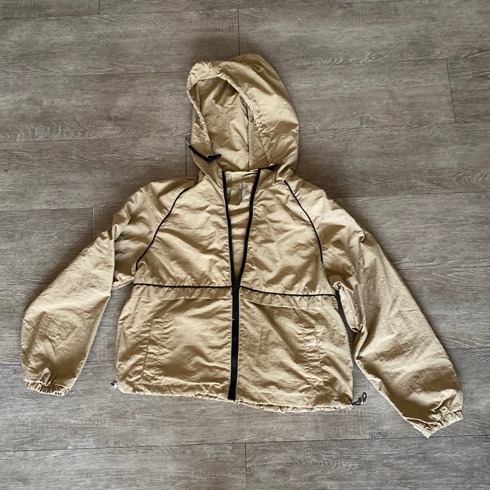 Tan New Look Sport lightweight jacket.